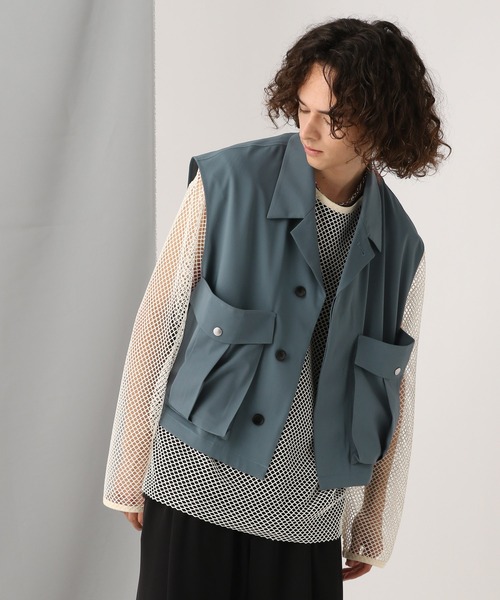 HARE（ハレ）の「【SET UP対応】ポケットショートベスト(HARE)（ベスト