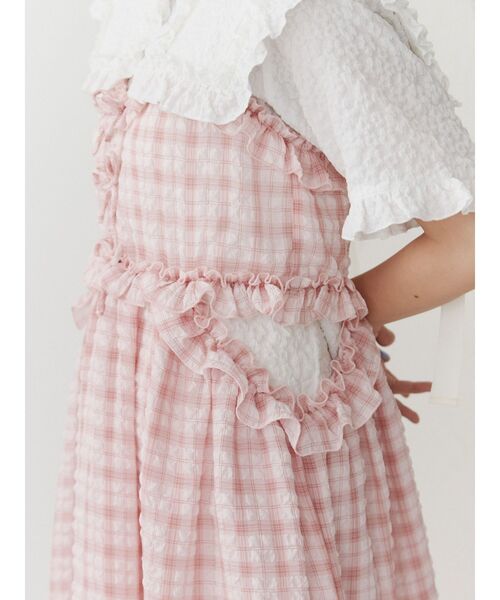 merry jenny（メリージェニー）の「チェックリボンキャミワンピース（ワンピース・レディース・ブラック/ピンク/ベージュ・FREE）」の19枚目の写真