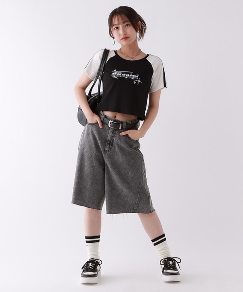 repipi armario（レピピ アルマリオ）の「デニムハーフパンツ（デニムパンツ・キッズ・ライトブルー/ブルー系その他/ブラック・LARGE/MEDIUM/SMALL）」の22枚目の写真