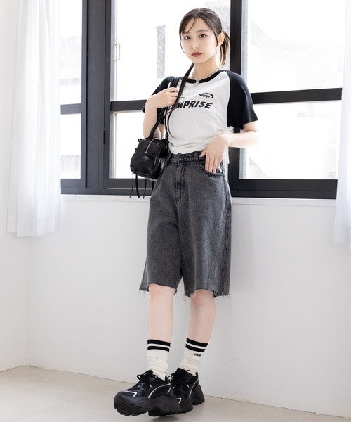 repipi armario（レピピ アルマリオ）の「デニムハーフパンツ（デニムパンツ・キッズ・ライトブルー/ブルー系その他/ブラック・LARGE/MEDIUM/SMALL）」の10枚目の写真