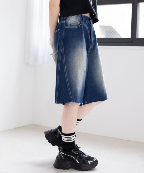 repipi armario（レピピ アルマリオ）の「デニムハーフパンツ（デニムパンツ・キッズ・ライトブルー/ブルー系その他/ブラック・LARGE/MEDIUM/SMALL）」の20枚目の写真