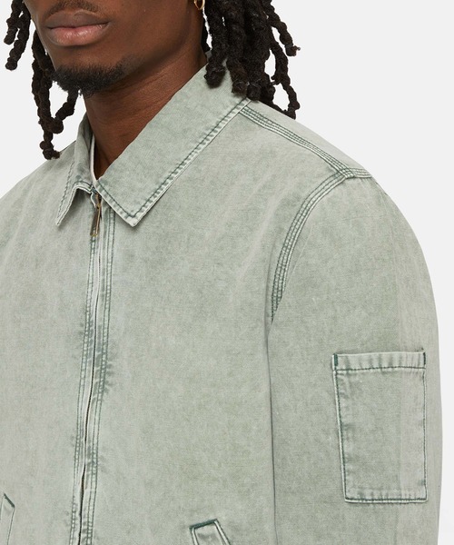 Dickies（ディッキーズ）の「ニューイントン ジャケット レギュラーフィット（デニムジャケット・メンズ・ブラック系その他/グリーン系その他/ベージュ系その他・LARGE/MEDIUM/SMALL/XX-LARGE/X-LARGE）」の10枚目の写真