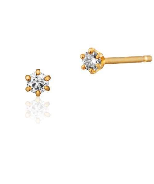 K10イエローゴールド ピアス（ピアス（両耳用））｜Canal 4℃（カナルヨンドシー）