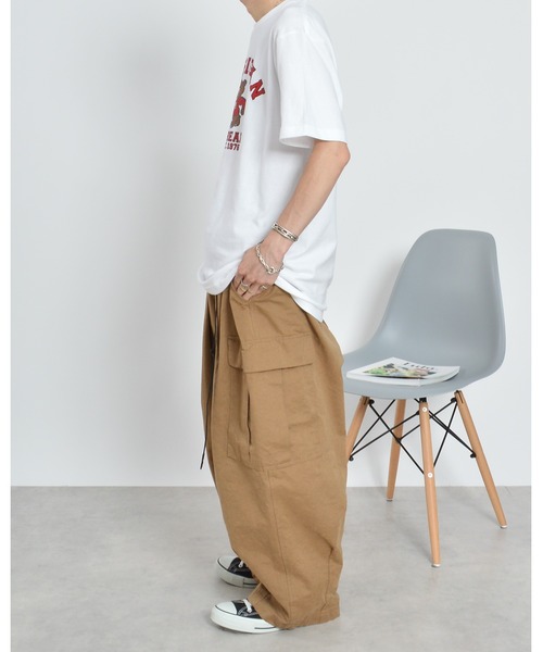MODISH GAZE(モディシュガゼ)の「【MODISH GAZE】MICHIGANクマプリントTシャツ(CP)(Tシャツ/カットソー・レディース・ブルー/ホワイト/チャコールグレー・L/XL/M)」の6枚目の写真