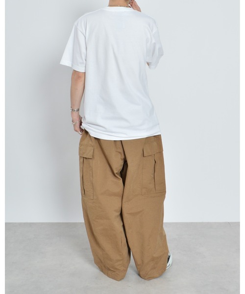 MODISH GAZE(モディシュガゼ)の「【MODISH GAZE】MICHIGANクマプリントTシャツ(CP)(Tシャツ/カットソー・レディース・ブルー/ホワイト/チャコールグレー・L/XL/M)」の5枚目の写真