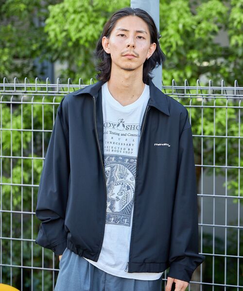 FFEIN（フェイン）の「【FFEIN(フェイン)】ワンポイントスイングジャケット /  短丈 刺繍 シンプル ノームコア シティガール シティボーイ（ブルゾン・メンズ・ブラック/アイボリー/ネイビー/ブラウン・SMALL/MEDIUM/LARGE）」の15枚目の写真