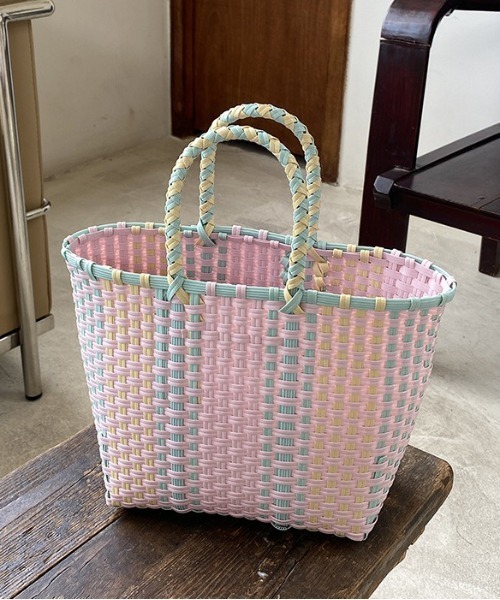 セール】【SETUP7】メルカドスクエアかごバッグ SCCH595（かごバッグ