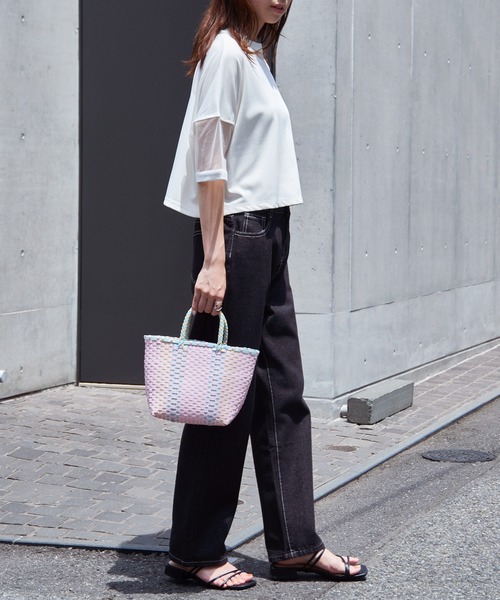 セール】【SETUP7】メルカドスクエアかごバッグ SCCH595（かごバッグ