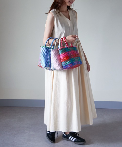 セール】【SETUP7】メルカドスクエアかごバッグ SCCH595（かごバッグ