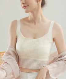 STYLEBLOCK（スタイルブロック）の「カップ付き型押しデザインブラトップ（ブラジャー）」