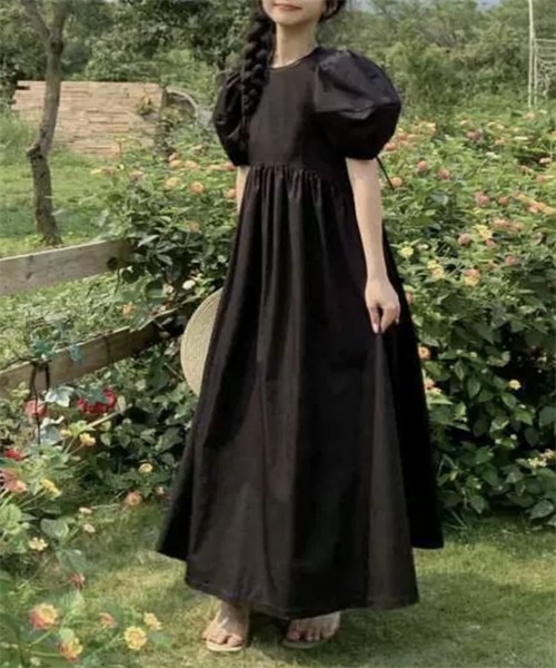 Dream garden(ドリームガーデン)の「襟パール付け バックリボンマキシ丈ワンピース(ワンピース・レディース・ブルー/ホワイト/パープル・XL/L/M/S)」の20枚目の写真