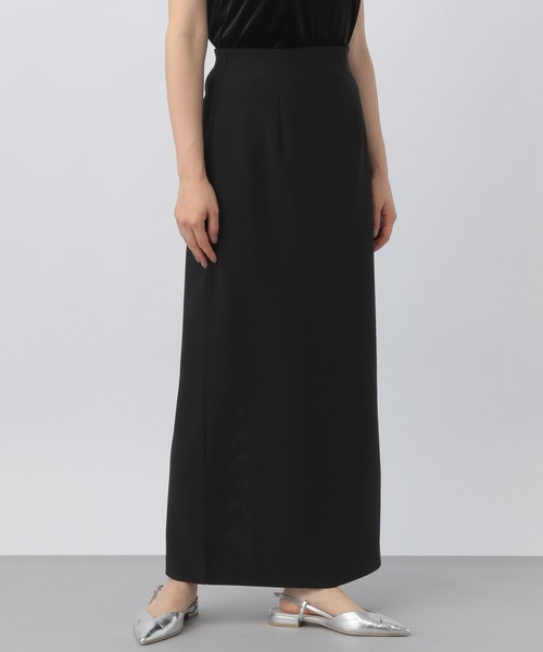 A part by（アパートバイ）の「ストレッチタイトマキシスカート（スカート・レディース・ブラック/アイボリー/グレー・MEDIUM/SMALL）」の3枚目の写真