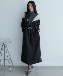 LADYMADE | バイカラートラックラインカットワンピース(ワンピース)
