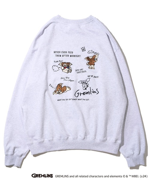 SNIDEL グレムリン　プリント グレー スウェット product__image14.jpg