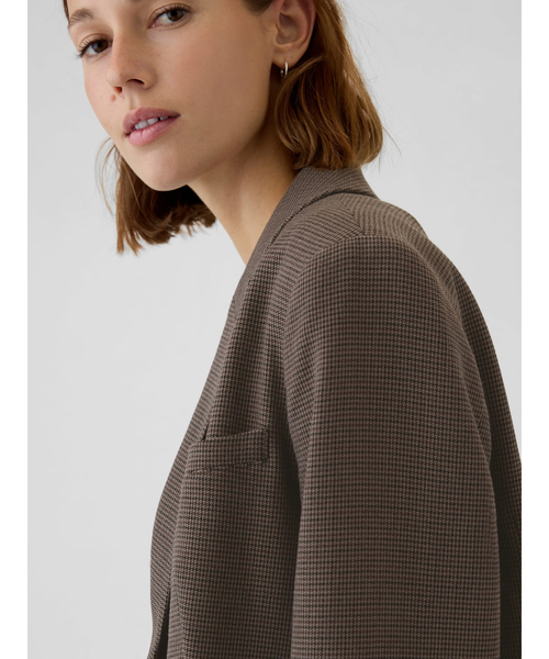 GAP(ギャップ)の「リラックス プレイドブレザージャケット(その他アウター・レディース・ブラウン・XXS/L/M/S/XS)」の4枚目の写真