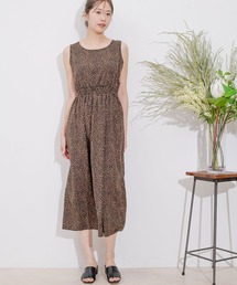 Jayro | ノースリーブウエスト切替レオパードOP(ワンピース)