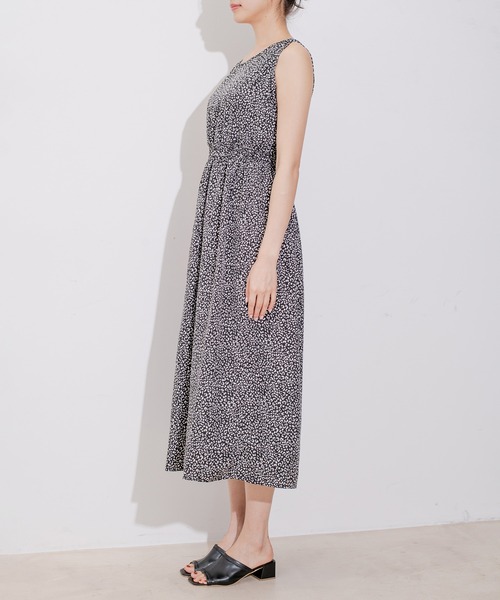 Jayro（ジャイロ）の「ノースリーブウエスト切替レオパードOP（ワンピース・レディース・オフホワイト/ダークブラウン/ブラック・M）」の13枚目の写真