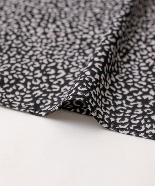 Jayro（ジャイロ）の「ノースリーブウエスト切替レオパードOP（ワンピース・レディース・オフホワイト/ダークブラウン/ブラック・M）」の6枚目の写真