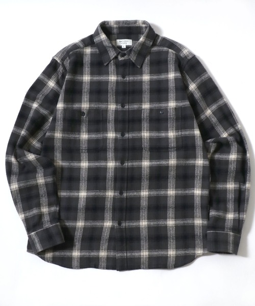 MARUKAWA（マルカワ）の「2025AW ネルチェック レギュラーカラー ワークシャツ（シャツ/ブラウス・メンズ・ベージュ/イエロー/レッド/レッド系その他/アイボリー/ブラック/カーキ/ブルー・M/L/LL）」の3枚目の写真