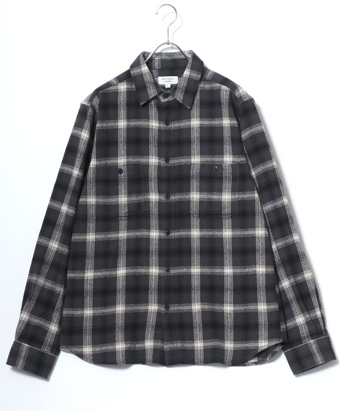 MARUKAWA（マルカワ）の「2025AW ネルチェック レギュラーカラー ワークシャツ（シャツ/ブラウス・メンズ・ベージュ/イエロー/レッド/レッド系その他/アイボリー/ブラック/カーキ/ブルー・M/L/LL）」の9枚目の写真