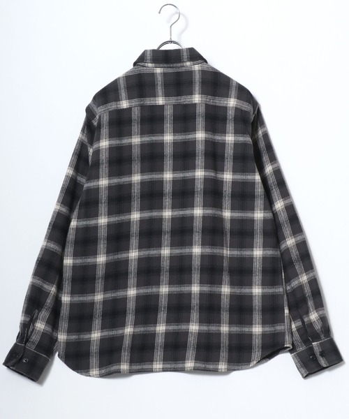 MARUKAWA（マルカワ）の「2025AW ネルチェック レギュラーカラー ワークシャツ（シャツ/ブラウス・メンズ・ベージュ/イエロー/レッド/レッド系その他/アイボリー/ブラック/カーキ/ブルー・M/L/LL）」の10枚目の写真