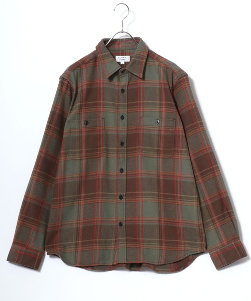 MARUKAWA（マルカワ）の「2025AW ネルチェック レギュラーカラー ワークシャツ（シャツ/ブラウス・メンズ・ベージュ/イエロー/レッド/レッド系その他/アイボリー/ブラック/カーキ/ブルー・M/L/LL）」の16枚目の写真