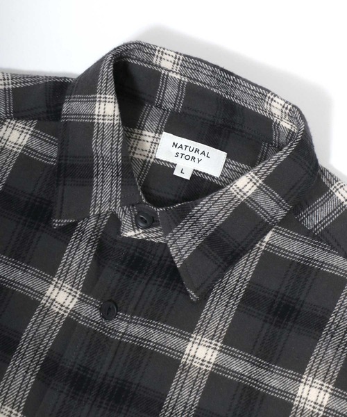 MARUKAWA（マルカワ）の「2025AW ネルチェック レギュラーカラー ワークシャツ（シャツ/ブラウス・メンズ・ベージュ/イエロー/レッド/レッド系その他/アイボリー/ブラック/カーキ/ブルー・M/L/LL）」の18枚目の写真