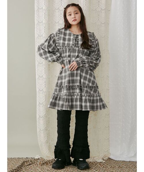 merry jenny（メリージェニー）の「ティアードレースパンツ（スラックス・レディース・ブラック/アイボリー・FREE）」の15枚目の写真