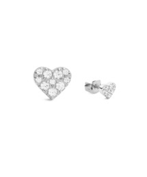 Daniel Wellington（ダニエルウェリントン）の「Crystal Heart Stud Earring レーディスピアス ローズゴールド／シルバー／ゴールド 片耳用（ピアス（片耳用））」