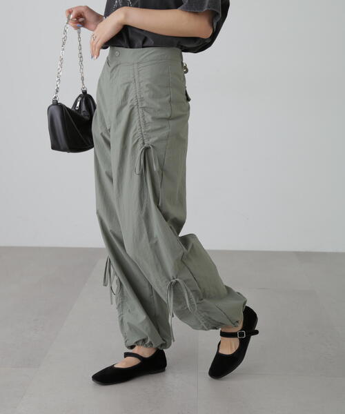FREE'S MART(フリーズマート)の「リボンドロストパンツ(その他パンツ・レディース・ブラック/カーキ・SMALL/MEDIUM)」の15枚目の写真