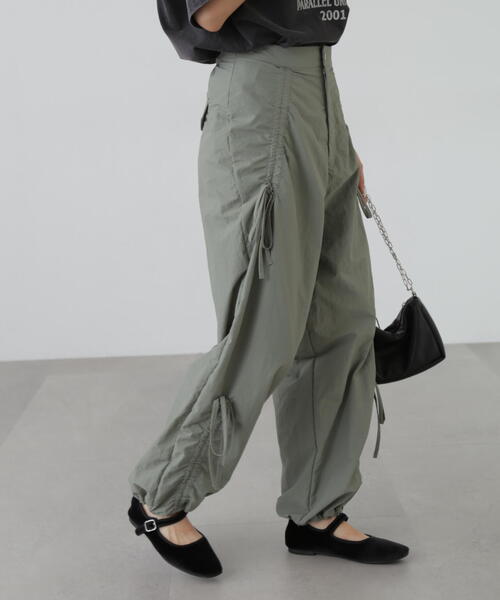 FREE'S MART(フリーズマート)の「リボンドロストパンツ(その他パンツ・レディース・ブラック/カーキ・SMALL/MEDIUM)」の14枚目の写真