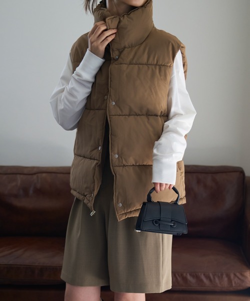maktig×British Millerain オイルドコットン×ダウンベスト maktig×British Millerain オイルドコットン×ダウンベスト