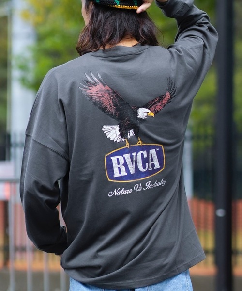 RVCA メンズ FLIGHT PATH LT ロンＴ 【2024年秋冬モデル】/ルーカバックプリント長袖ロゴロンT（Tシャツ/カットソー）｜RVCA（ルーカ）