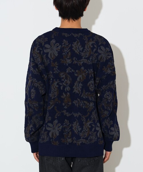 BEAMS HEART(ビームスハート)の「フラワー ジャガード クルーネック ニット(ニット/セーター・メンズ・ネイビー/グレー・SMALL/MEDIUM/LARGE)」の12枚目の写真