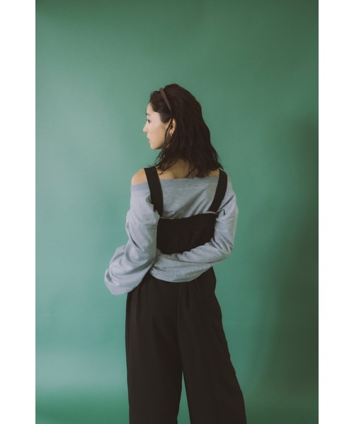 DRWCYS（ドロシーズ）の「ビスチェディテールロンパース（サロペット/オーバーオール・レディース・ベージュ/ブラック・FREE）」の10枚目の写真