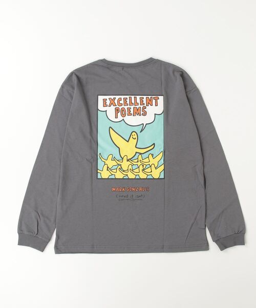 (What it isNt)ART BY MARKGONZALES(ワットイットイズント)の「(What it isNt)ART BY MARKGONZALES/ワット イット イズント マークゴンザレス キッズ ロンT PTEE 47240227(Tシャツ/カットソー・キッズ・グレー/オフホワイト/ブラック・160cm/100cm/120cm/130cm/140cm/150cm/110cm)」の4枚目の写真