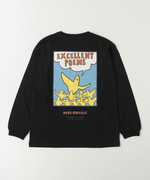 (What it isNt)ART BY MARKGONZALES(ワットイットイズント)の「(What it isNt)ART BY MARKGONZALES/ワット イット イズント マークゴンザレス キッズ ロンT PTEE 47240227(Tシャツ/カットソー・キッズ・グレー/オフホワイト/ブラック・160cm/100cm/120cm/130cm/140cm/150cm/110cm)」の6枚目の写真