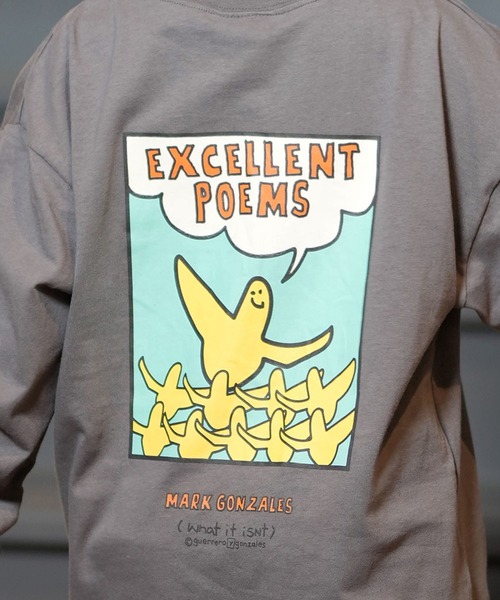 (What it isNt)ART BY MARKGONZALES(ワットイットイズント)の「(What it isNt)ART BY MARKGONZALES/ワット イット イズント マークゴンザレス キッズ ロンT PTEE 47240227(Tシャツ/カットソー・キッズ・グレー/オフホワイト/ブラック・160cm/100cm/120cm/130cm/140cm/150cm/110cm)」の10枚目の写真