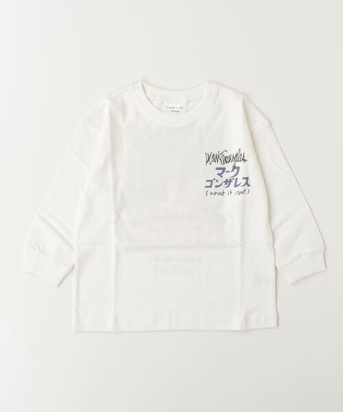 (What it isNt)ART BY MARKGONZALES(ワットイットイズント)の「(What it isNt)ART BY MARKGONZALES/ワット イット イズント マークゴンザレス キッズ ロンT PTEE 47240227(Tシャツ/カットソー・キッズ・グレー/オフホワイト/ブラック・160cm/100cm/120cm/130cm/140cm/150cm/110cm)」の9枚目の写真