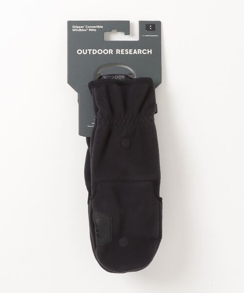 OUTDOOR RESEARCH(アウトドアリサーチ)の「OUTDOOR RESEARCH/アウトドアリサーチ Gripper Convertible Windbloc Mitts(手袋・メンズ・ブラック・MEDIUM/LARGE)」の3枚目の写真