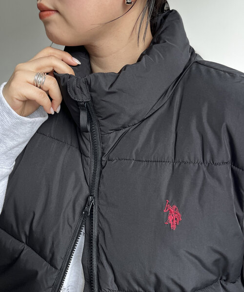 U.S. POLO ASSN.(ユーエスポロアッスン)の「中綿ベスト(ベスト・レディース・オレンジ/ネイビー/アイボリー/ブラック・FREE)」の19枚目の写真