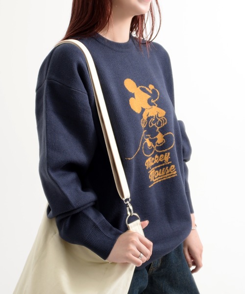 Disney(ディズニー)の「『DISNEY/ディズニー』MIC ジャガード長袖ニット セーター【Z】(ニット/セーター・レディース・ネイビー/オレンジ系/グレイッシュベージュ/アイボリー・LL/L/M)」の6枚目の写真