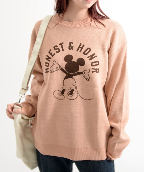 Disney(ディズニー)の「『DISNEY/ディズニー』MIC ジャガード長袖ニット セーター【Z】(ニット/セーター・レディース・ネイビー/オレンジ系/グレイッシュベージュ/アイボリー・LL/L/M)」の9枚目の写真