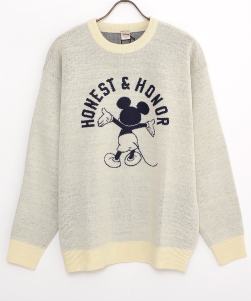 Disney(ディズニー)の「『DISNEY/ディズニー』MIC ジャガード長袖ニット セーター【Z】(ニット/セーター・レディース・ネイビー/オレンジ系/グレイッシュベージュ/アイボリー・LL/L/M)」の13枚目の写真