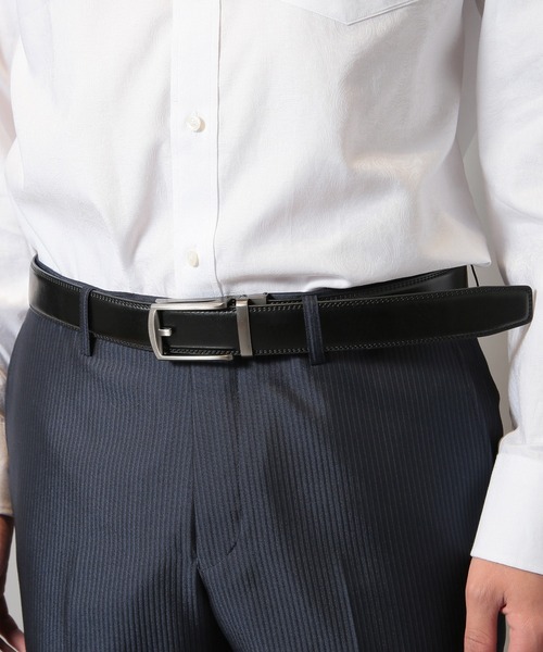 CROWDED CLOSET(クラウデッドクローゼット)の「牛床革ベルト(ベルト・メンズ・ライトブラウン/ブラック・FREE)」の5枚目の写真