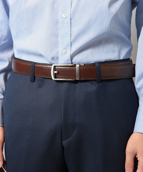 CROWDED CLOSET(クラウデッドクローゼット)の「牛床革ベルト(ベルト・メンズ・ライトブラウン/ブラック・FREE)」の6枚目の写真