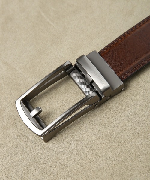 CROWDED CLOSET(クラウデッドクローゼット)の「牛床革ベルト(ベルト・メンズ・ライトブラウン/ブラック・FREE)」の8枚目の写真