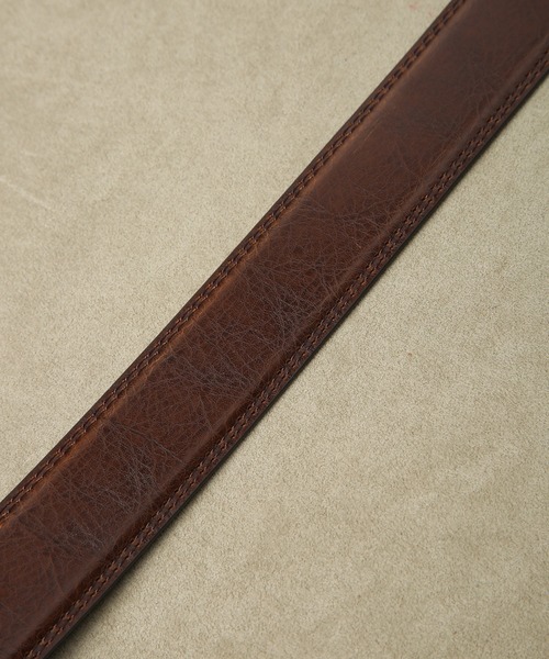 CROWDED CLOSET(クラウデッドクローゼット)の「牛床革ベルト(ベルト・メンズ・ライトブラウン/ブラック・FREE)」の9枚目の写真