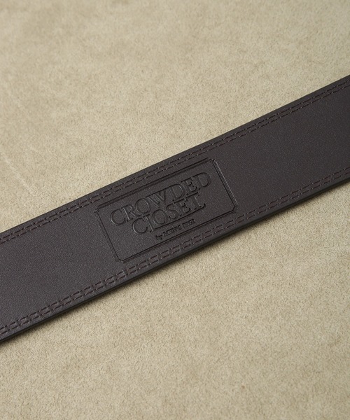 CROWDED CLOSET(クラウデッドクローゼット)の「牛床革ベルト(ベルト・メンズ・ライトブラウン/ブラック・FREE)」の11枚目の写真