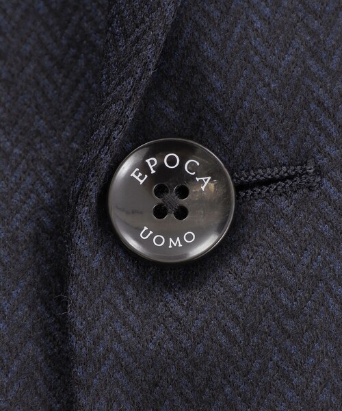 EPOCA UOMO ジャージー　ジャケット ネイビー 新品未使用 タグ付き EPOCA UOMO セットアップ 「セットアップ」ツイルジャージー